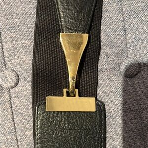 Elegant Black and Gold Women's Belt